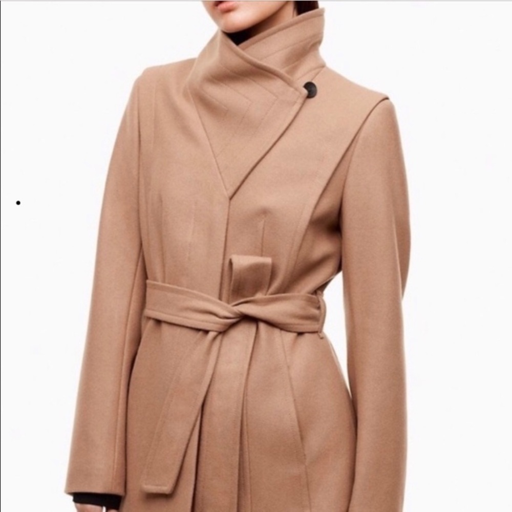 Camel Babaton Coat *note belt loops are thread bare but functional*